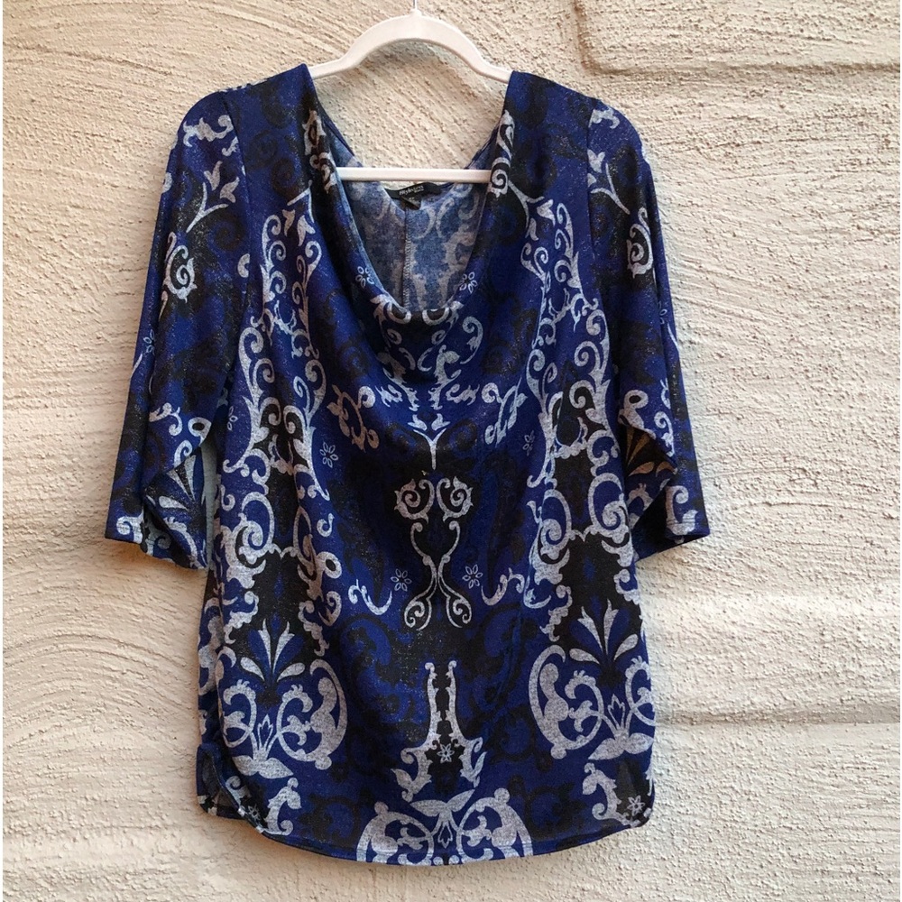 Style & Co. 3/4" Length Sleeve Top. Slight Ruching On Sides. Size- 2X